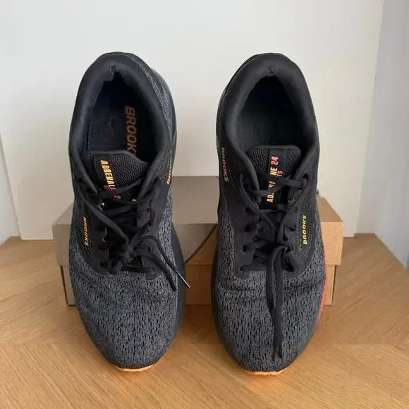 Brooks Adrenaline GTS 24 Black/Ebony/Burnt Sienna Men Running Sneakers- SZ 13 - Picture 5 of 13